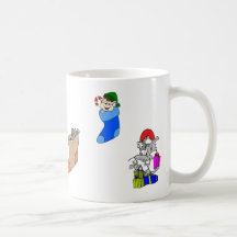 Weihnachtscharakter-Becher… Kaffee Haferl
