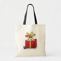 Weihnachtscorgi-Welpe Taschen