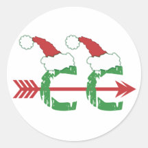 WeihnachtsCross Country-Betrieb Aufkleber