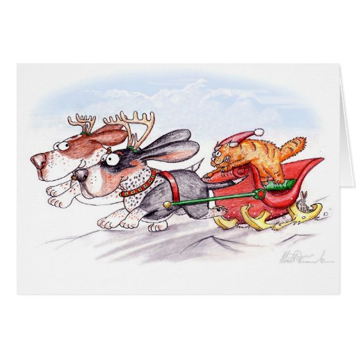 Weihnachtsdachshunde Karten