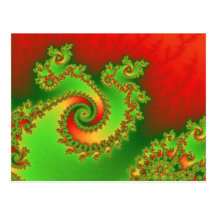 Weihnachtsdreifache Rotations-Postkarte