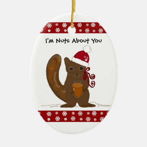 Weihnachtseichhörnchen mit niedlichem Sprichwort Weihnachtsornament