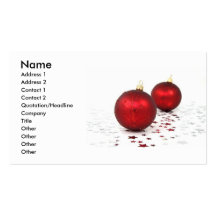 Weihnachtsflitter-Visitenkarte