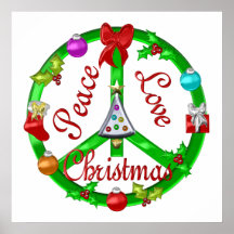 Weihnachtsfriedenszeichen Plakat