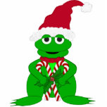 Weihnachtsfrosch-Verzierung Photoausschnitt