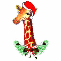 Weihnachtsgiraffe Fotoausschnitt