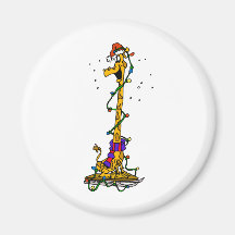 Weihnachtsgiraffe Magnete