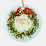 Weihnachtsgrußwreath-Vintage Verzierung Weihnachtsbaum Ornamente