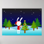 Weihnachtshäschen-Plakat