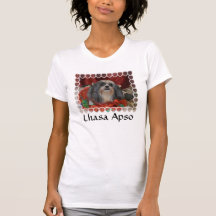 Weihnachtsherzen Lhasa Apso Tshirt