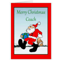 Weihnachtskarte für Fußball-Trainer