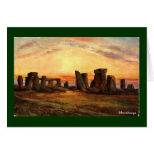 Weihnachtskarte - Stonehenge