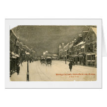 Weihnachtskarte, Stratford-nach-Avon