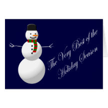 Weihnachtskarten-Schneemann