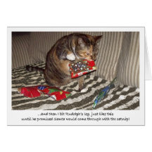 Weihnachtskatzen-Angriff Grußkarten