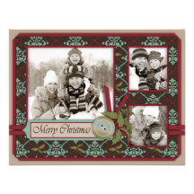 Weihnachtsklassische Einladungs-Karte A2