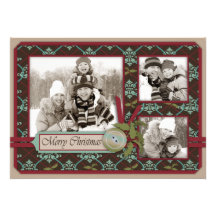 Weihnachtsklassische Einladungs-Karte A6