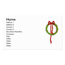 WeihnachtsKranz-Visitenkarte