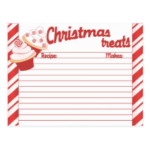 Weihnachtskuchen-verschickbare Rezept-Karte Postkarte