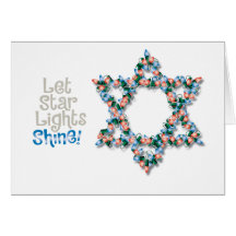 Weihnachtslicht-Chanukka-Karte