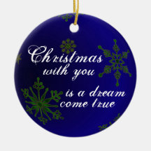 WeihnachtsLiebe-Blau-Verzierung Weihnachtsbaum Ornament