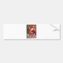 Weihnachtsmann auf der Nacht vor Weihnachten Auto Sticker