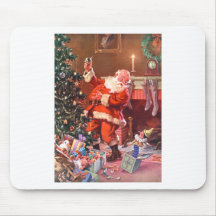 Weihnachtsmann auf der Nacht vor Weihnachten Mousepad