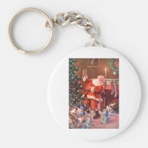 Weihnachtsmann auf der Nacht vor Weihnachten Schlüsselbänder