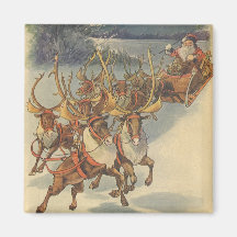 Weihnachtsmann-Ren, das SpielwareWeihnachtsabend l Magnete