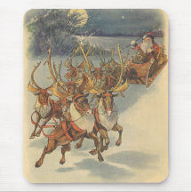 Weihnachtsmann-Ren, das SpielwareWeihnachtsabend l Mauspad