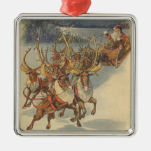 Weihnachtsmann-Ren, das SpielwareWeihnachtsabend l Ornament