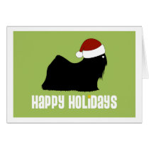 Weihnachtsmannmütze Lhasas Apso karten