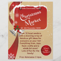 Weihnachtsmarkt-angemessener Geschäfts-Flyer