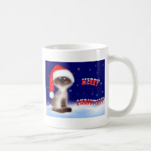 WeihnachtsMiezekatze-Kaffeetasse