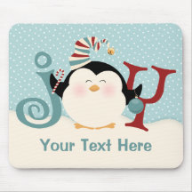 WeihnachtsPinguin-Freude Mousepad