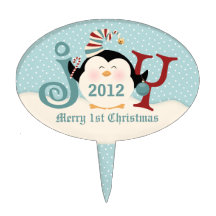 WeihnachtsPinguin-Freude Tortenpicker