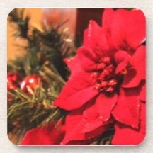 Weihnachtspoinsettia-Korken-Untersetzer