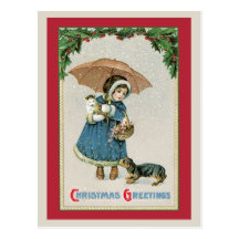 Weihnachtspostkarte:  Vintage Weihnachtspostkarte