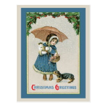 Weihnachtspostkarte:  Vintage Weihnachtspostkarte