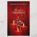 Weihnachtsrot leuchtet Ereignis-Flyer durch