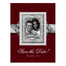 WeihnachtsSave the Date Foto-Karte - Hochzeit Jewe Postkarte
