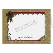 Weihnachtsschablone Grußkarte