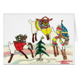 Weihnachtsschafe Grußkarte