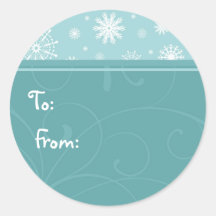Weihnachtsschneeflocke-Geschenk-Umbauten Sticker