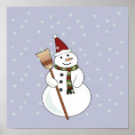 WeihnachtsSchneemann-Plakat