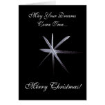 Weihnachtssilber-Stern, Mai Ihre Träume kommen wah Karten