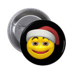 Weihnachtssmiley Button