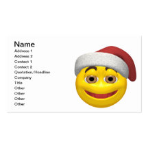 Weihnachtssmiley Visitenkartenvorlagen