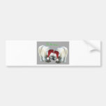WeihnachtsSnuggling Eisbären Autosticker