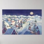 WEIHNACHTSstadt durch SHARON SHARPE Posterdruck